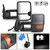 Power Heated Extending Towing View Mirror+LED Signal For GMC Sierra 1500 03-06 Sierra Classic 07 GMC Yukon XL 1500 02-06 Black