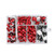 Fastener Clip Screw Kit Windscreen Fairing Bolt Universal 158pcs For Universal Motorcycle Red