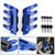 Front Fender Guard Protector Left + Right For Universal Motorcycle Blue
