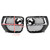 2012-2014 BMW X6 E71 Front Bumper Closed Grid Fog Light Grille Left & Right Black Generic