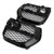 Front Bumper Closed Grid Fog Light Grille Left & Right For BMW X6 E71 12-14 Black