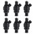 Fuel Injectors MJY100620 6 Set FOR LAND ROVER FREELANDER 2.5L KV6 Black