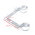 28mm-41mm Fork Headlight Mount Bracket Universal Motorcycle Headlamp Holder Adapter Chrome