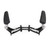 Rear Passenger Armrest For BMW K1600GTL 2011-2018 Black