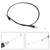 Throttle Cable for Yamaha Bear Tracker 250 Wolverine 350 Kodiak 400 Big Bear 350 Black