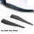 36cm 2pcs Rubber Front Rear Bumper Lip Anti-collision Strip Carbon Fiber