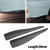 36cm 2pcs Rubber Front Rear Bumper Lip Anti-collision Strip Carbon Fiber