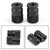 Pair CNC Anti-Thief Tire Valve Stem Caps Black