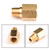 1/8 NPT Female To 1/8 BSPT Male Adapter Gauge Sensor Thread Oil Pressure Adapter YEL