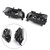 Pair Front Bumper Halogen Fog Light Lamp Fit For Audi S4 A4 S-Line 13-15 BLK