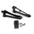 REAR Foot Pegs Footrest Brackets Set Passenger Yamaha YZF R1 (2009-2011) Black