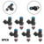6 PCS Fuel Injectors Fit For Mazda 6 CX-9 07-11 BLK