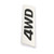 Metal 4WD Emblem Car Fender Trunk Tailgate Badge Decals Sticker 4WD 4X4 SUV GLY