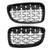 Meteor Front Grille Fit For BMW 1 Series E81 E87 E82 E88 128i 135i 2008-2012 Black & Chrome