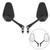 Pair M10x1.25 Rearview Side Mirrors For Motorcycle Moped Scooter Quad ATV UNIVERSAL FIT BLK Pair M10x1.25 Rearview Side Mirrors For Motorcycle Moped Scooter Quad ATV UNIVERSAL FIT BLK