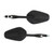 Pair M10x1.25 Rearview Side Mirrors For Motorcycle Moped Scooter Quad ATV UNIVERSAL FIT BLK