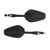 Pair M10x1.25 Rearview Side Mirrors For Motorcycle Moped Scooter Quad ATV UNIVERSAL FIT BLK Pair M10x1.25 Rearview Side Mirrors For Motorcycle Moped Scooter Quad ATV UNIVERSAL FIT BLK