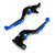 Adjustable Folding Extendable Racing Brake & Clutch Levers For VESPA GTS 300 Super BLUE