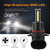 2PCS 9006/HB4 LED Headlight Driving Light Fog Light Lamp 6000K White Bright
