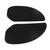Retro Tank Traction Pad Side Gas Knee Grip Protector For Cafe Racer Custom Bobber BLK