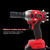 1/2" 21V Brushless Impact Wrench Torque Rattle Gun Electric Rachet W/Battery