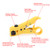 Cable Coax Coaxial Crimper Stripper + Compression Tool F RG59 RG6 RG11 Connector