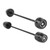 FRONT + REAR Axle Fork Sliders Wheel Crash Protector Fit For Ducati Scrambler 400 803 1100 BLK