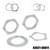 Front Axle Hub Spindle Lock Nut Washer Kit 43521-60011 Fit For Toyota T100 1992-1998 4Runner 1984-1995 Generic