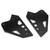 CNC Aluminum FootPeg Footrest Rear set Heel Plates Guard Protector Fit For Kawasaki Z900 ZR900 2017-2020 BLK