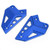 CNC Aluminum FootPeg Footrest Rear set Heel Plates Guard Protector Fit For Kawasaki Z900 ZR900 2017-2020 BLUE