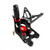 Racing Adjustable Rearsets Foot Pegs Black For Suzuki GSXR1000 GSX-R1000 07-08