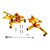 CNC Made Rearsets Fit For Suzuki GSXR1300 1999-2007 GOLD Generic CNC Made Rearsets Fit For Suzuki GSXR1300 1999-2007 GOLD Generic