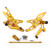 CNC Made Rearsets Fit For Yamaha YZF R1 2007-2008 GOLD CNC Made Rearsets Fit For Yamaha YZF R1 2007-2008 GOLD