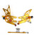 CNC Made Rearsets Fit For Kawasaki ZX10R 2006-2007 GOLD CNC Made Rearsets Fit For Kawasaki ZX10R 2006-2007 GOLD