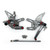 CNC Made Rearsets Fit For Kawasaki ZX10R 2011-2014 GRAY CNC Made Rearsets Fit For Kawasaki ZX10R 2011-2014 GRAY
