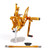 Adjustable CNC Rider Rear Set Rearsets Footrest Foot Rest Pegs Fit For Kawasaki Ninja ZX6R 2005-2006 GOLD