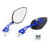 Universal 8mm 10mm Motorcycle Moto Spider Adjusted Rear View Side Mirrors BLUE