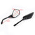 Motorcycle 10mm Black Rear View Side Mirrors For Honda Suzuki Kawasaki