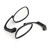 Motorcycle L-bar Retro Oval Rearview Side Mirrors M8 / M10 Pair For GN/ CG Cafe Racer Chopper Cruiser Custom BLK Motorcycle L-bar Retro Oval Rearview Side Mirrors M8 / M10 Pair For GN/ CG Cafe Racer Chopper Cruiser Custom BLK