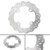 Rear Brake Disc Rotor Fit For Kawasaki Ninja ZX6R ZX6RR ZX9R ZX10R Versys 650 Z750/S Z1000