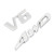 3D Chrome Metal 4WD Car Trunk Rear Fender Emblem Badge Decal Sticker 4WD SUV V6