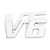 3D Chrome Metal 4WD Car Trunk Rear Fender Emblem Badge Decal Sticker 4WD SUV V6