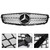 2008-2014 C-Class Benz W204 C300 C350 ABS Gloss Black Chrome Front Bumper Grille