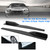 Pair 45cm Car Gloss Black Side Skirts Rocker Splitters Diffuser Winglet Wings