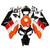 2004-2005 Honda CBR1000RR Amotopart Fairings Black Orange Repsol Racing Customs Fairing
