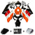 2004-2005 Honda CBR1000RR Amotopart Fairings Black Orange Repsol Racing Customs Fairing