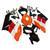 2004-2005 Honda CBR1000RR Amotopart Fairings Black Orange Repsol Racing Customs Fairing