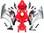 Fairings Honda CBR 1000 RR Red Silver Black CBR Racing (2004-2005) Fairings Honda CBR 1000 RR Red Silver Black CBR Racing (2004-2005)
