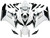Fairings Honda CBR 1000 RR White Black CBR Racing (2004-2005) Fairings Honda CBR 1000 RR White Black CBR Racing (2004-2005)