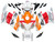 Fairings Honda CBR 1000 RR White Orange Repsol Racing (2004-2005) Fairings Honda CBR 1000 RR White Orange Repsol Racing (2004-2005)
